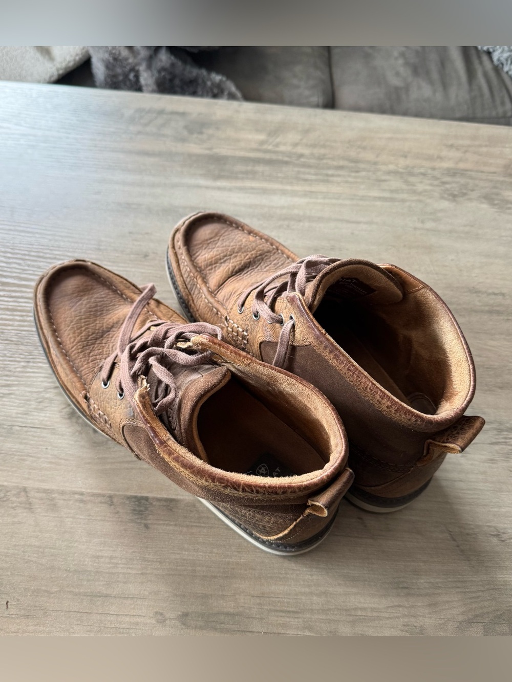 Ariat Brown Leather Boots, Size 12D